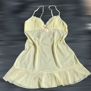 Vintage Victoria's Secret Cream Chemise